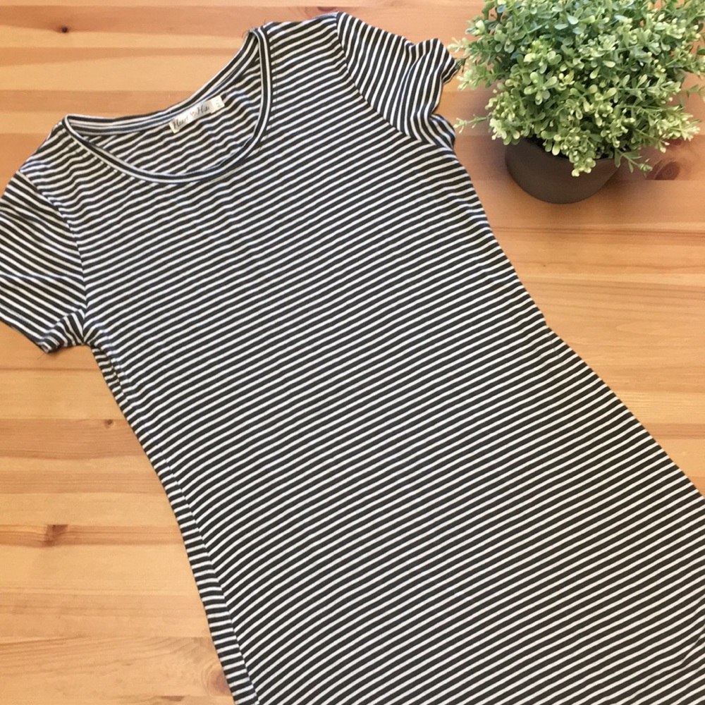 Striped T-Shirt Dress